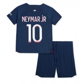Paris Saint-Germain Neymar Jr #10 babykläder Hemmatröja barn 2023-24 Korta ärmar (+ Korta byxor)